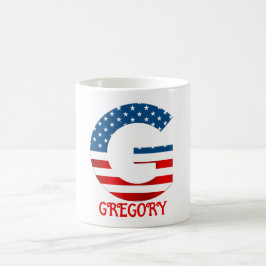 Caneca de Café Personalizada com Monograma do Dia