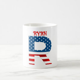 Caneca de Café Personalizada com Monograma do Dia