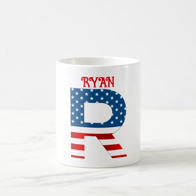 Caneca de Café Personalizada com Monograma do Dia  (Centro)