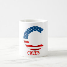 Caneca de Café Personalizada com Monograma do Dia 