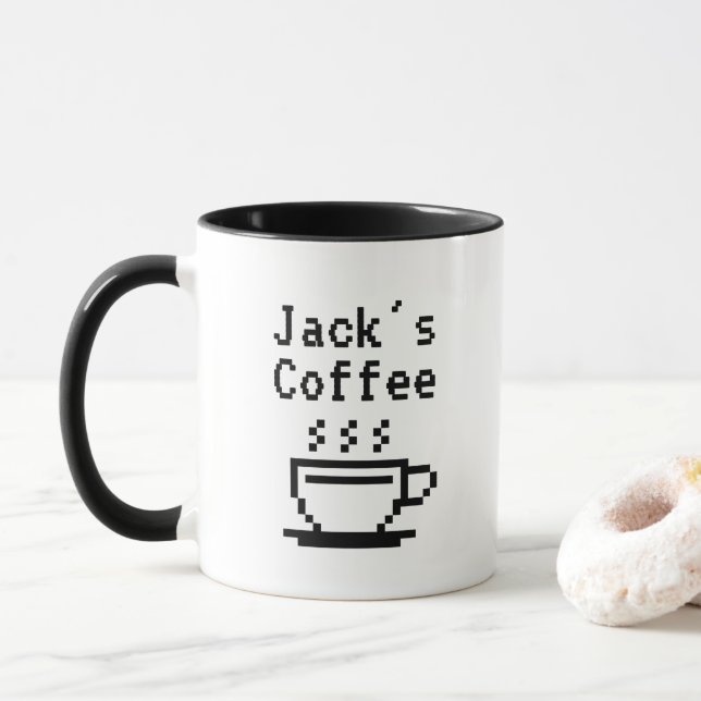 Caneca de café personalizada com nome (Com Donut)