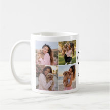 Caneca de Café Personalizada com Nome e 8 Fotos de