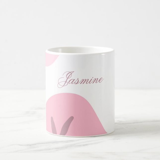 Caneca de Café Personalizada com Padrão Minimalist (Centro)