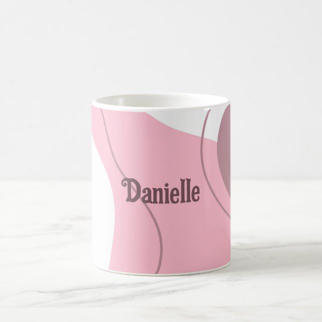 Caneca de Café Personalizada com Padrão Minimalist (Centro)