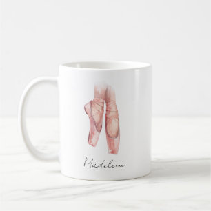 Caneca de Café Personalizada com Sapatilhas de Bal