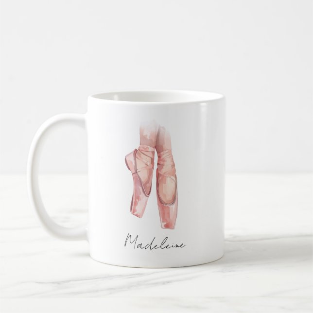 Caneca de Café Personalizada com Sapatilhas de Bal (Esquerda)