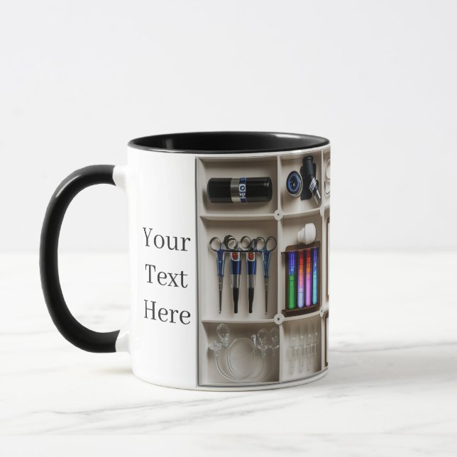Caneca de café personalizada com tema de médico (Esquerda)