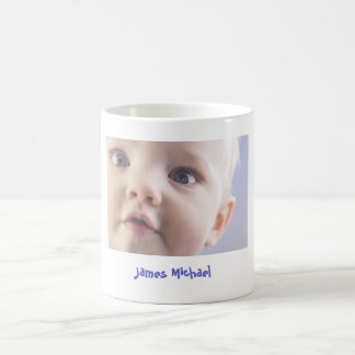 Caneca de café personalizada da foto do bebê