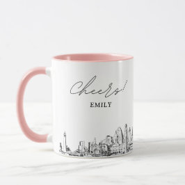 Caneca de Café Personalizada de Casamento de Balti