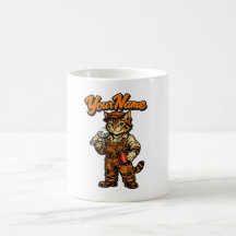 Caneca de Café Personalizada de Gato Malhado Mecân
