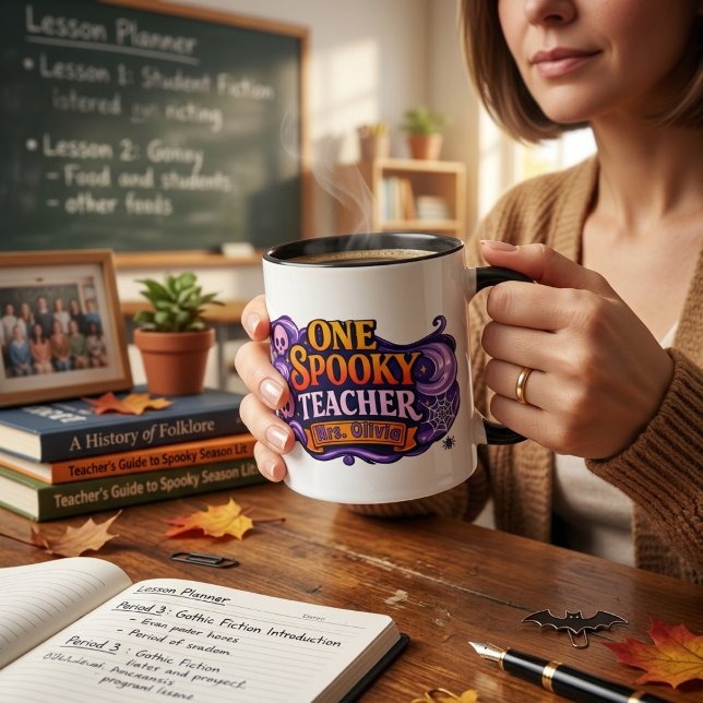 Caneca de café personalizada de Halloween para pro (Criador carregado)