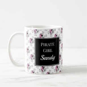 Caneca de Café Personalizada de Pirata Menina com