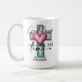 Caneca de Café Personalizada Deus é Bom o Tempo To