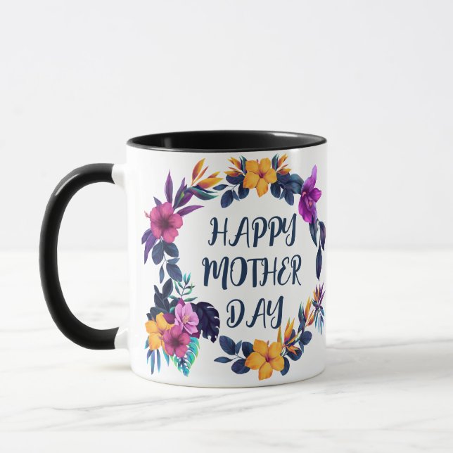 Caneca de Café Personalizada do Dia das Mães com F (Esquerda)