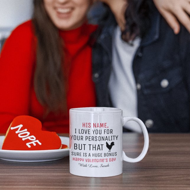Caneca de café personalizada do Dia dos Namorados, (Criador carregado)