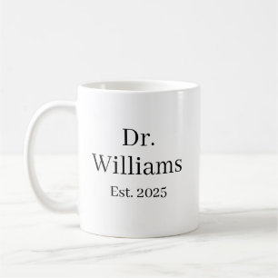 Caneca de Café Personalizada Dr, nome Caneca de Ce