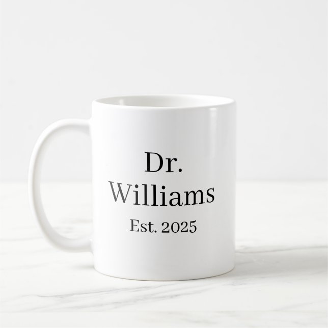 Caneca de Café Personalizada Dr, nome Caneca de Ce (Esquerda)