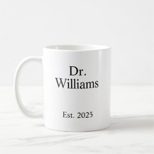 Caneca de Café Personalizada Dr, nome Caneca de Ce