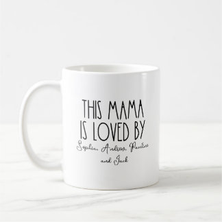 Caneca De Café Personalizada Esta Mãe É Amada Por Dia de as mães
