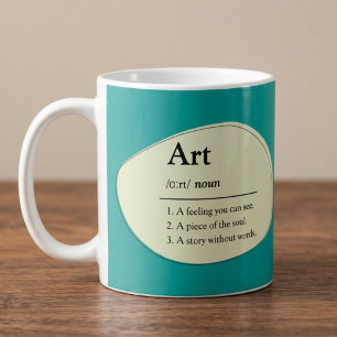Caneca de Café Personalizada Estilo Dicionário de