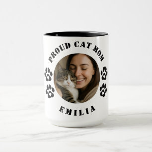 Caneca de Café Personalizada Foto Orgulhosa Mãe de