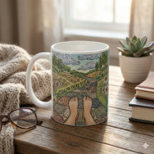 Caneca de Café Personalizada Grata por Cada Passo