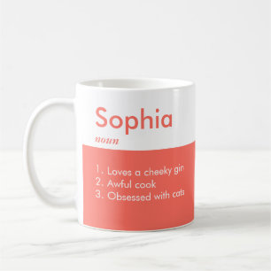 Caneca de Café Personalizada Listrada