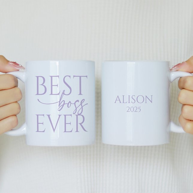 Caneca de Café Personalizada Melhor Chefe de Todos (Criador carregado)