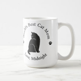 Caneca de Café Personalizada Melhor Mãe de Gato do