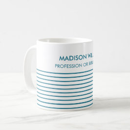 Caneca de Café Personalizada Minimalista com Nome