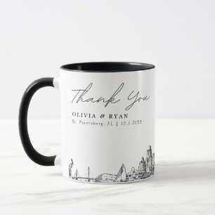Caneca de café personalizada minimalista para casa