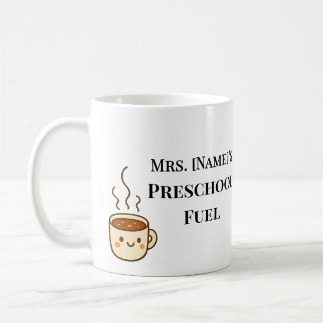 Caneca de Café Personalizada Minimalista para Prof (Esquerda)