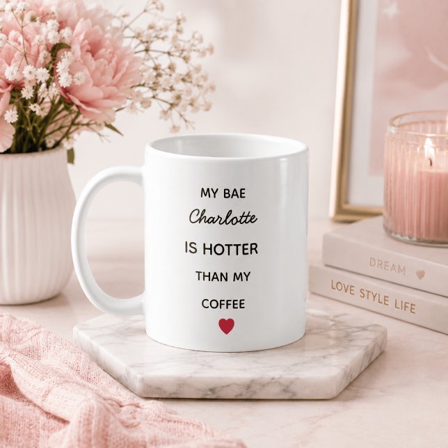 Caneca de Café Personalizada Moderna Bae (Criador carregado)