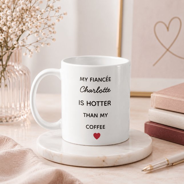 Caneca de Café Personalizada Moderna para Noiva (Criador carregado)