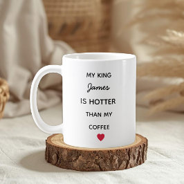 Caneca de Café Personalizada Moderna para o Rei
