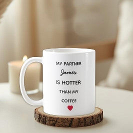 Caneca de Café Personalizada Moderna para Parceiro