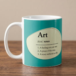 Caneca de Café Personalizada no Estilo Dicionário 