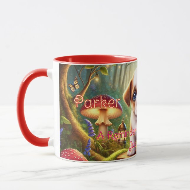 Caneca de Café Personalizada – Nome ou Mensagem Pe (Esquerda)
