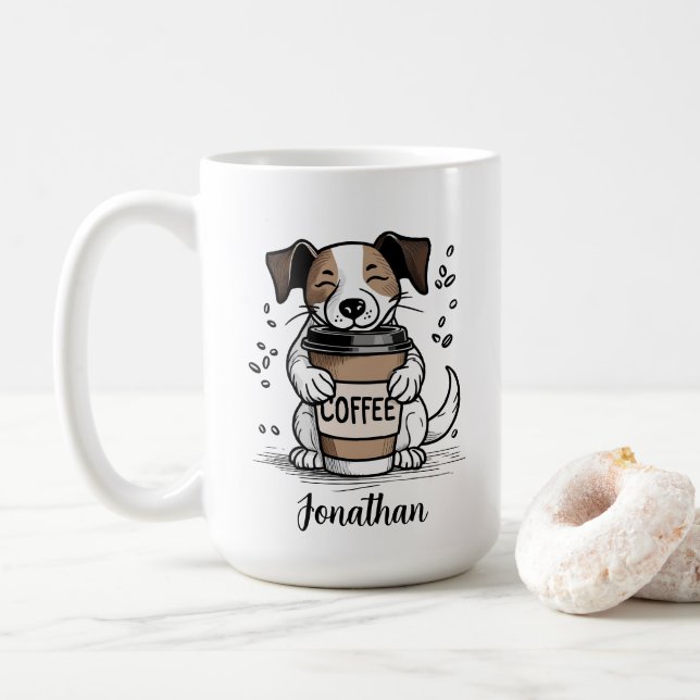 Caneca de Café Personalizada para Amantes de Cacho (Com Donut)