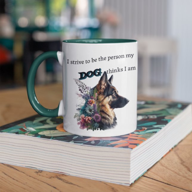 Caneca de café personalizada para cães-cruzados (Criador carregado)