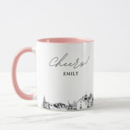 Caneca de café personalizada para casamento em El