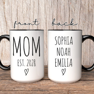 Caneca de Café Personalizada para Mamãe, Presente 