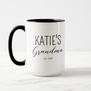 Caneca de Café Personalizada para Novo Avô e Avó d