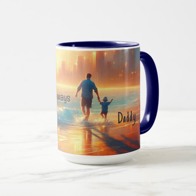 Caneca de Café Personalizada para o Papai | Ao Seu (Frente Esquerda)