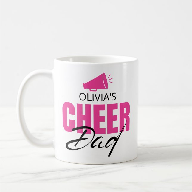 Caneca de Café Personalizada para Pai de Cheerlead (Esquerda)