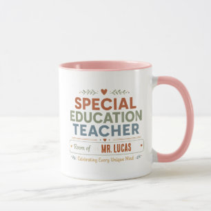 Caneca de café personalizada para professor de edu
