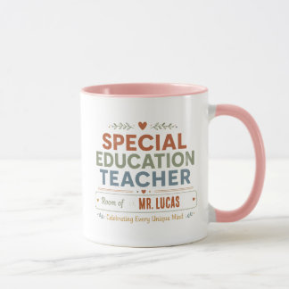 Caneca de café personalizada para professor de edu