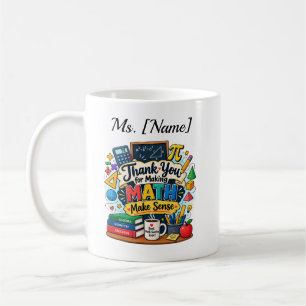 Caneca de Café Personalizada para Professor de Mat