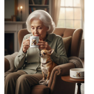 Caneca de Café Personalizada Pet Chihuahua/Grammy
