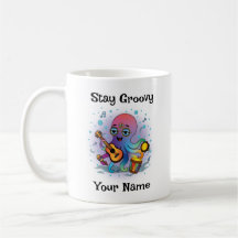 Caneca de Café Personalizada | Polvo Retro | Nome 